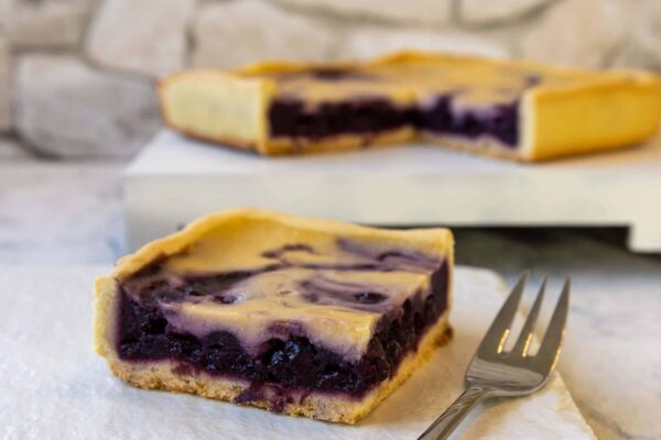 Glutenfreier Heidelbeer-Rahm Kuchen