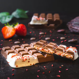 Vollmilchschokolade Erdbeer