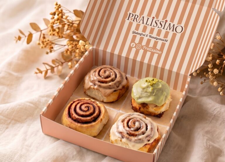 glutenfreie Zimtrollen-Box